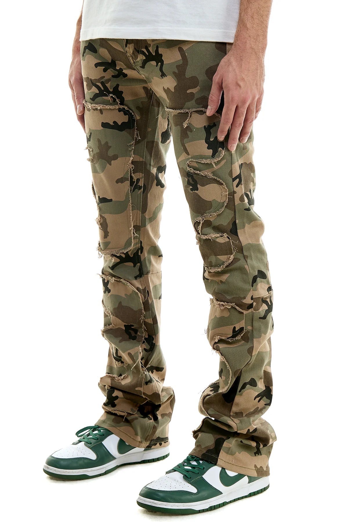 KDNK HUNTER’S PUZZLE FLARE PANTS