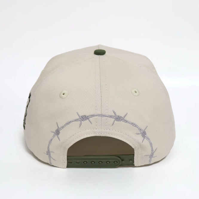 INTRSTLR “Divine Authority” Cap – Crema & Verde Olivo