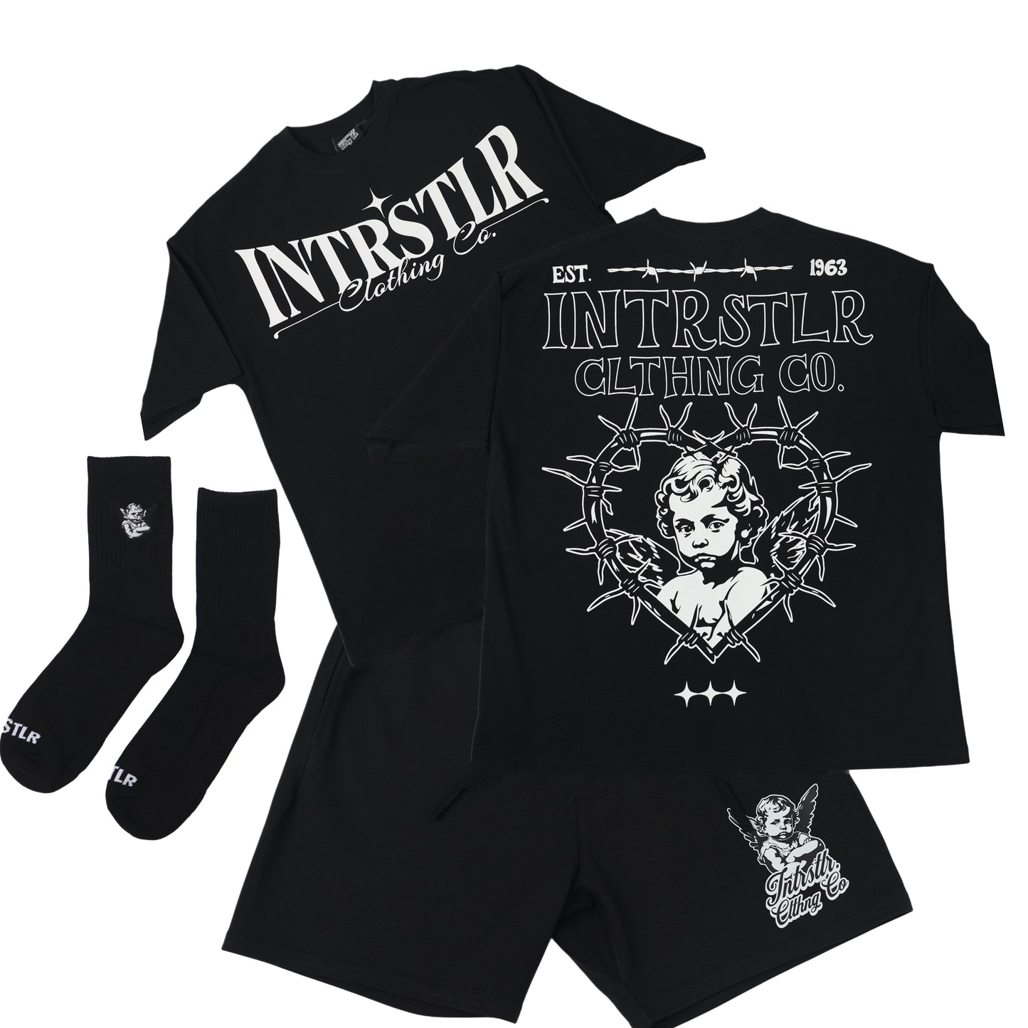 INTRSTLR Clothing Co. - Socks (1 pair) 🤍🖤