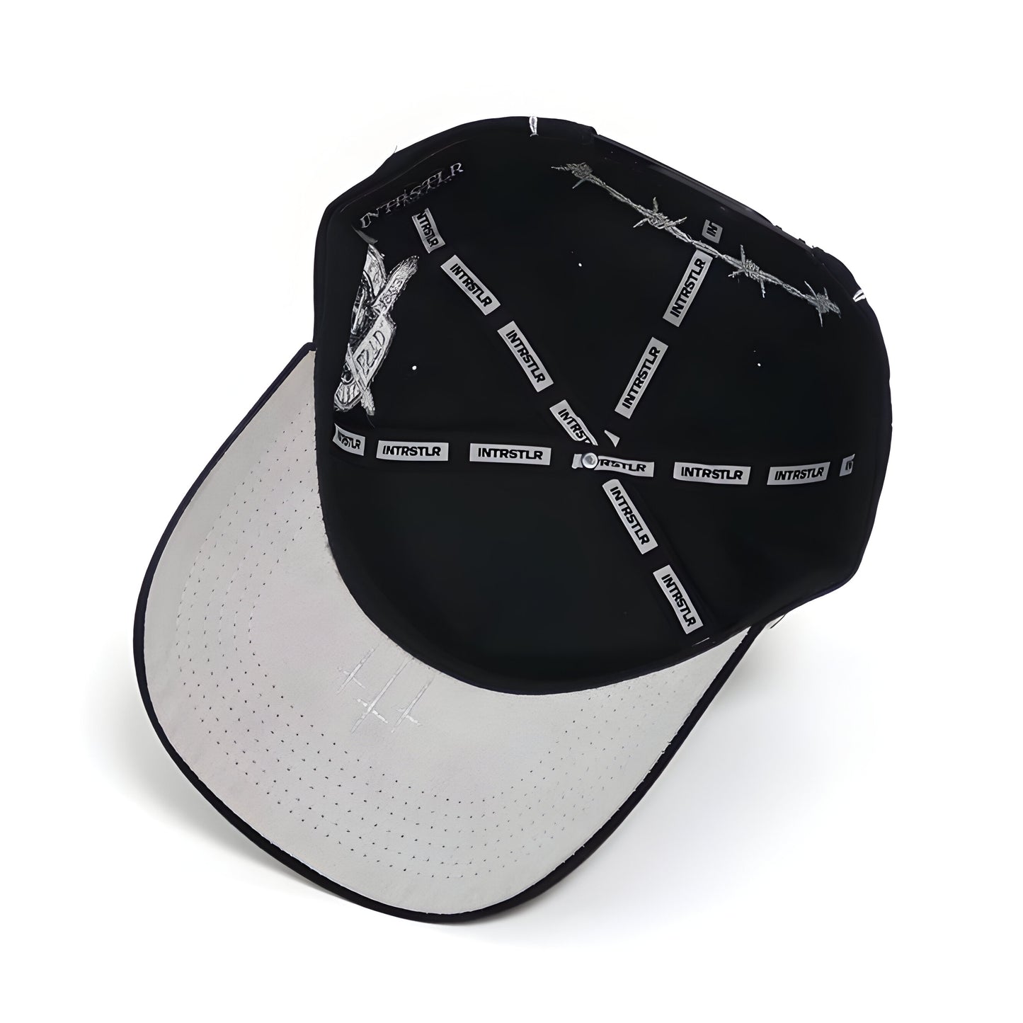 INTRSTLR “For the Love of Art” Cap – Black & Silver. ⛓️🖌️