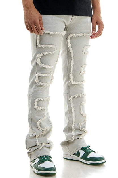 KDNK PUZZLE FLARE JEANS