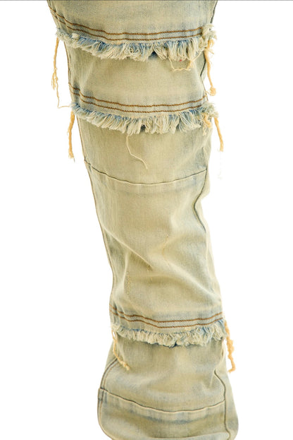 KDNK SUPER STACKED PANELLED JEANS