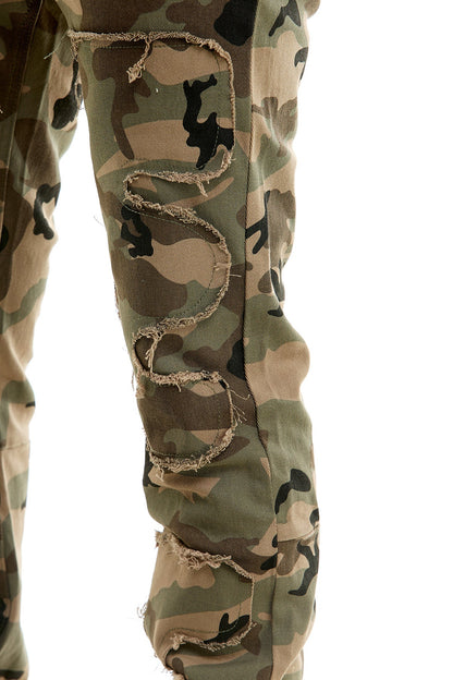KDNK HUNTER’S PUZZLE FLARE PANTS