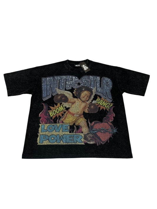 🥊 INTRSTLR 1st Anniversary Tee – “LOVE POWER” (Limited Edition)