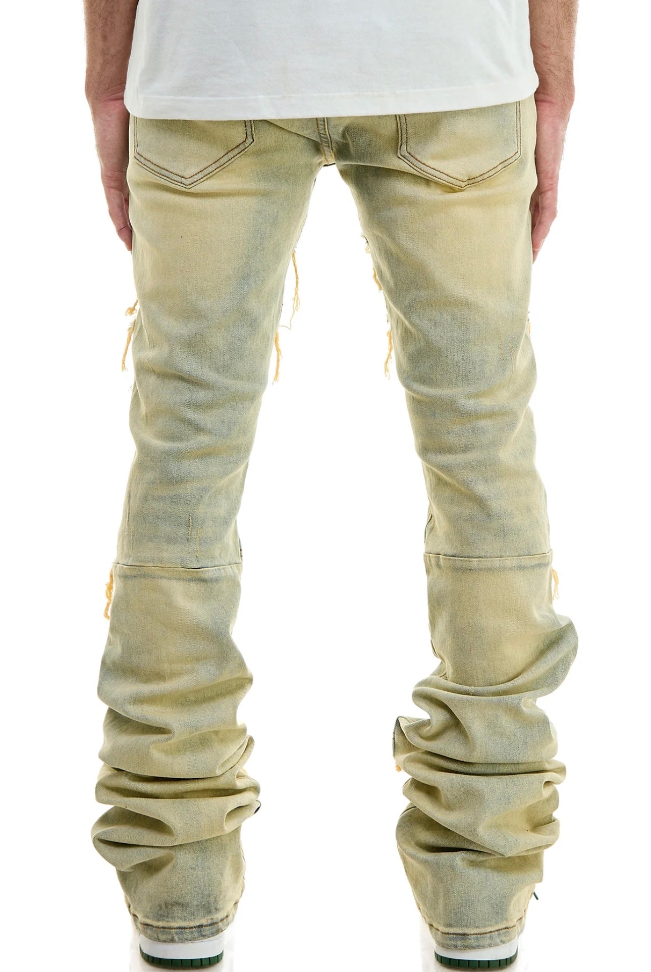 KDNK SUPER STACKED PANELLED JEANS