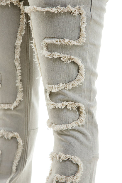 KDNK PUZZLE FLARE JEANS