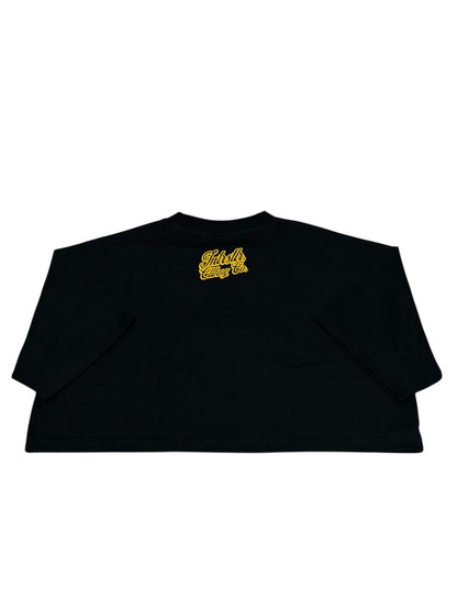 INTRSTLR Clothing Co. - Basic Croptop Tee (Black/Gold)🐝🕋