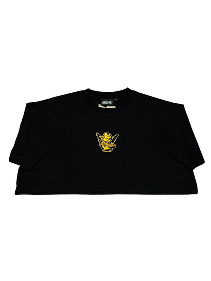 INTRSTLR Clothing Co. - Basic Croptop Tee (Black/Gold)🐝🕋