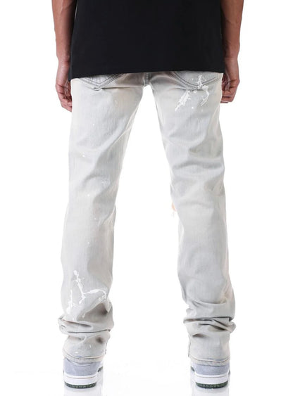 KDNK KDNK RIP & REPAIR STACKED DENIM BLUE