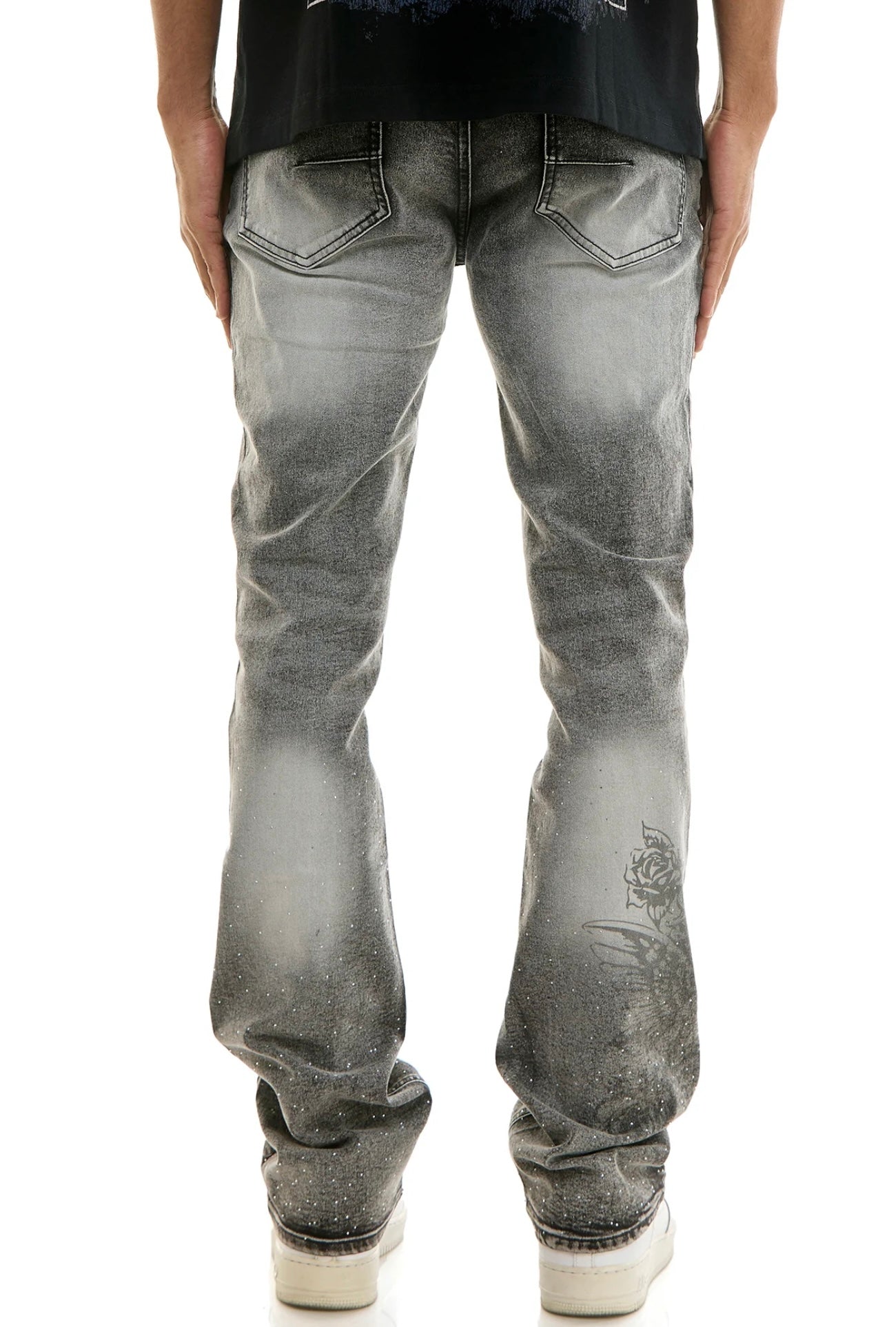 KDNK ASH ANGEL RHINESTONE JEANS