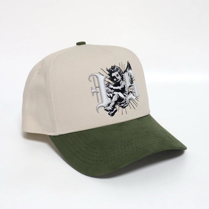 INTRSTLR “Divine Authority” Cap – Crema & Verde Olivo