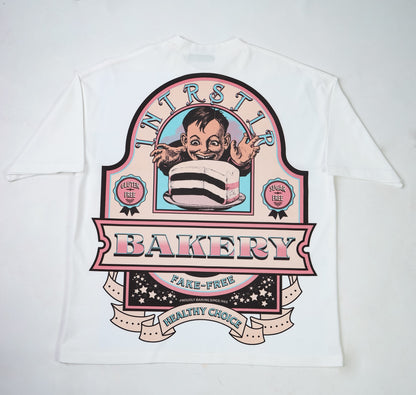 INTRSTLR Clothing Co. “Fake Free; Piece of Cake 🍰” Oversized/Heavy Weight Shirt